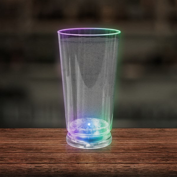 LED Light Up Flashing 16 Oz Pint Glass - Multicolor