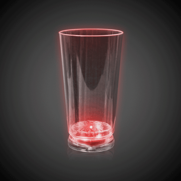 LED Light Up Flashing 16 Oz Pint Glass - Multicolor
