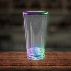 LED Light Up Flashing 16 Oz Pint Glass - Multicolor