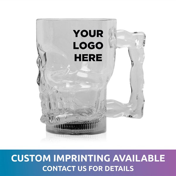 LED Light Up Flashing 20 Oz Skull Mug - Multicolor