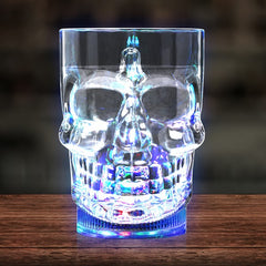 LED Light Up Flashing 20 Oz Skull Mug - Multicolor