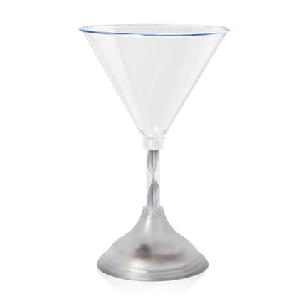 LED Light Up Flashing 7 Oz Martini Glass - Multicolor