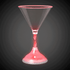 LED Light Up Flashing 7 Oz Martini Glass - Multicolor