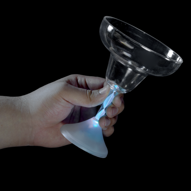 LED Light Up Multi-Color Flashing 8 Oz Margarita Glass