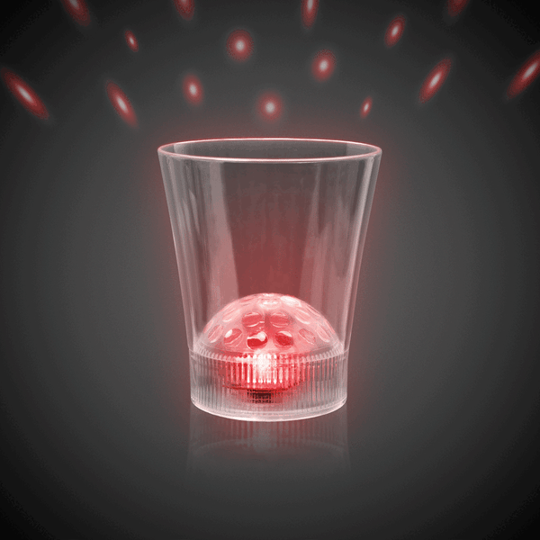 LED Light Up Flashing Disco Ball Projector 8 Oz Cup