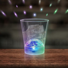 LED Light Up Flashing Disco Ball Projector 8 Oz Cup