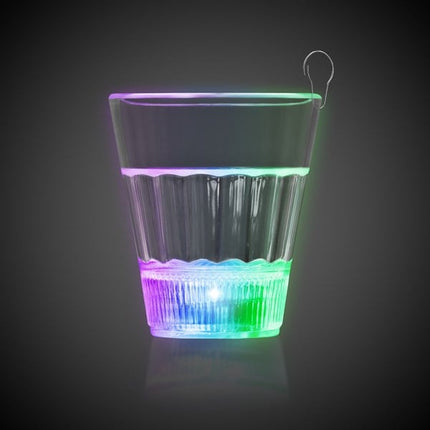 Multi-Color LED Light Up Flashing 2 Oz Clear Shot Glass