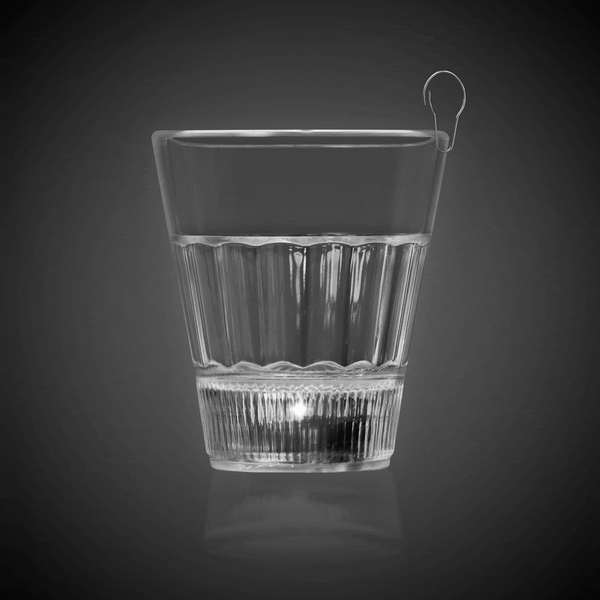 Multi-Color LED Light Up Flashing 2 Oz Clear Shot Glass