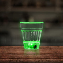 LED Light Up Green 2 Oz Glow Shot Glass