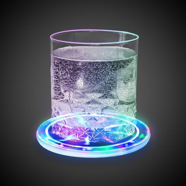 LED Light Up Infinity Tunnel Drink Coasters
