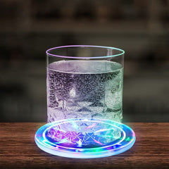 LED Light Up Infinity Tunnel Drink Coasters - 6 Per Pack