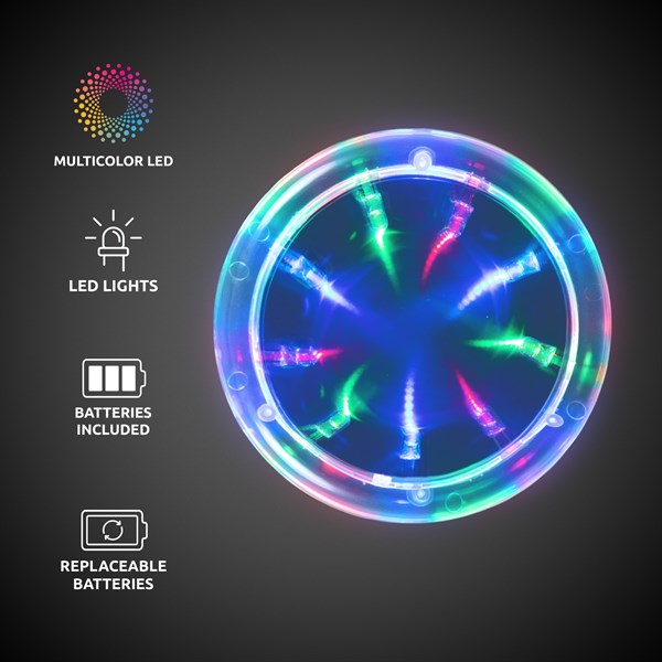 LED Light Up Infinity Tunnel Drink Coasters