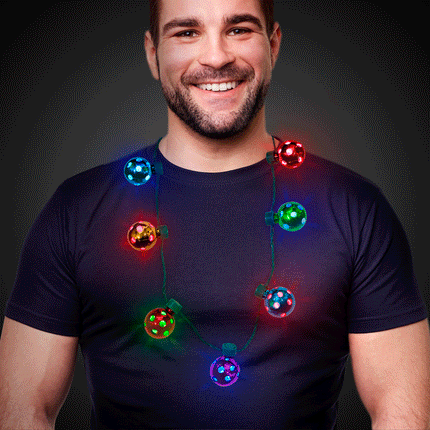 LED Light Up Jingle Bell Necklace