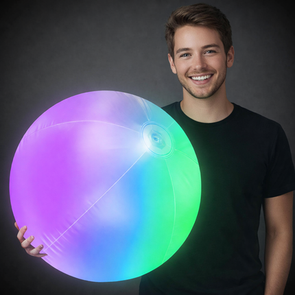 30" Multi-Colored LED Light Up Beach Ball