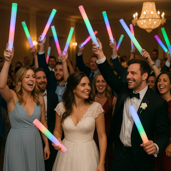 LED Light Up Multi-color Foam Sticks For Wedding