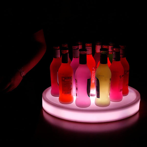 LED Light Up Rechargeable Party Serving Tray