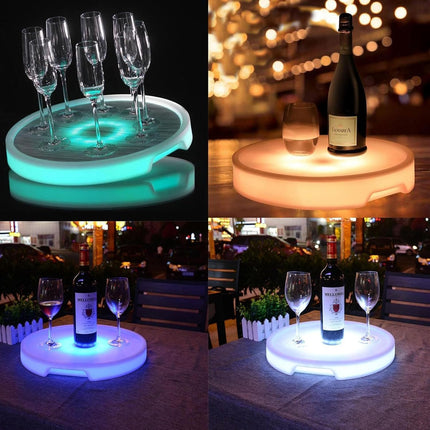 LED Light Up Rechargeable Party Serving Tray