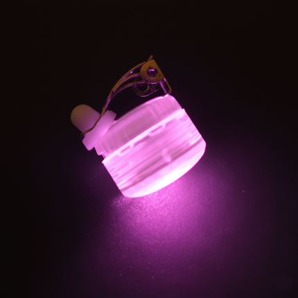 LED Light Up Pink Non-Flashing Button Body Light (Steady)