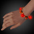 LED Light Up Pumpkin Bead Bracelet