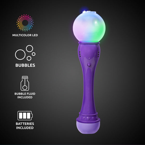 LED Light Up Purple Bubble Wand