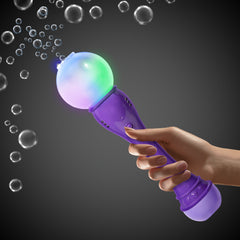 LED Light Up Purple Bubble Wand