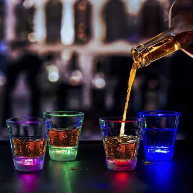 LED Light Up Rainbow Shot Glasses