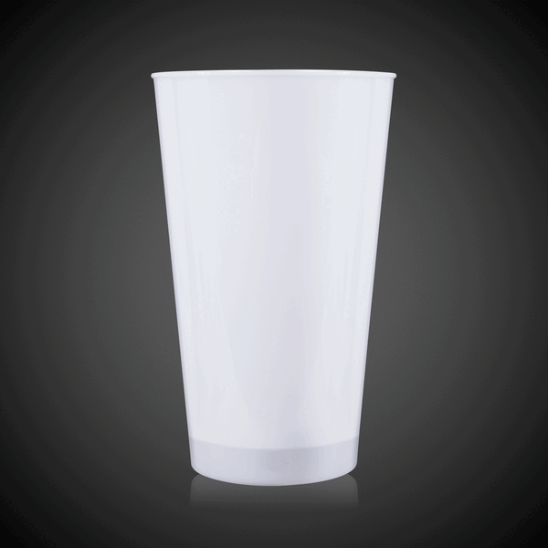 LED Light Up Red 16 Oz Pint Glass