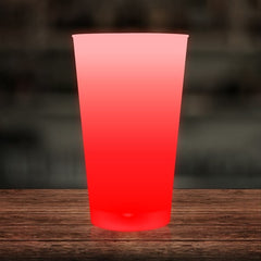 LED Light Up Red 16 Oz Pint Glass