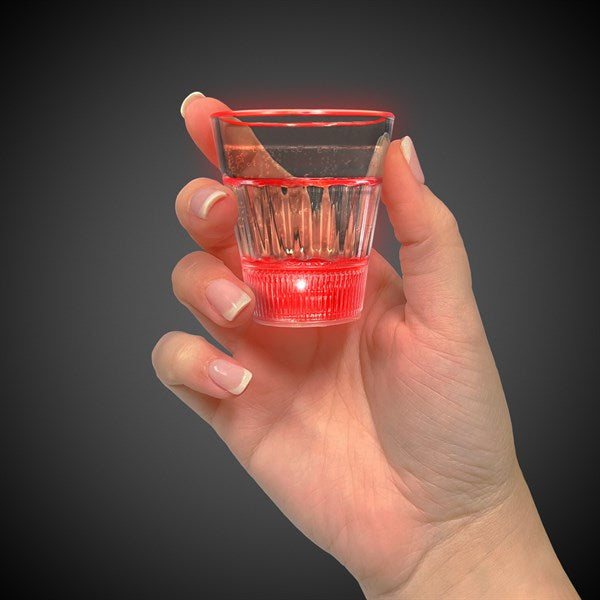 LED Light Up Red 2 Oz Glow Shot Glass