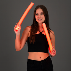 LED Light Up Flashing 16 Inch Red Foam Stick Baton