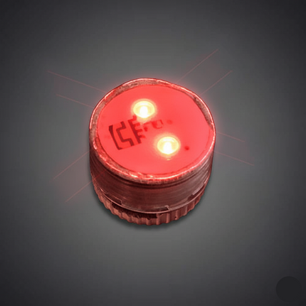 LED Light Up Red Non-Flashing Button Body Light (Steady)