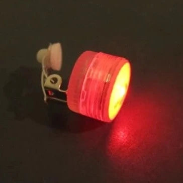 LED Light Up Red Non-Flashing Button Body Light (Steady)