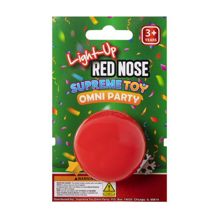 LED Light Up Red Noses Retail Display - 24 Per Pack