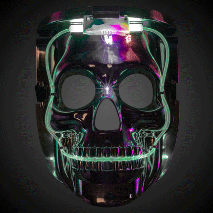 LED Light Up Skull Mask