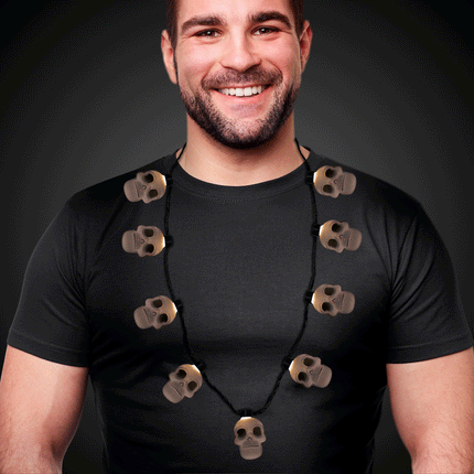 LED Light Up Skull Necklace