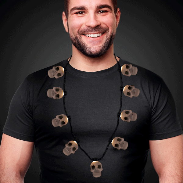 LED Light Up Skull Necklace