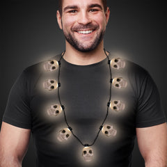 LED Light Up Skull Necklace