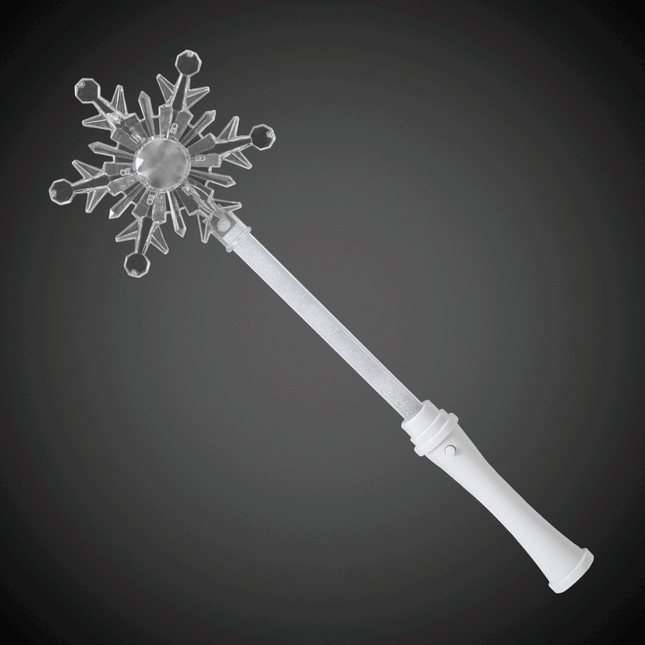 Multi Color LED Light Up Snowflake Wand