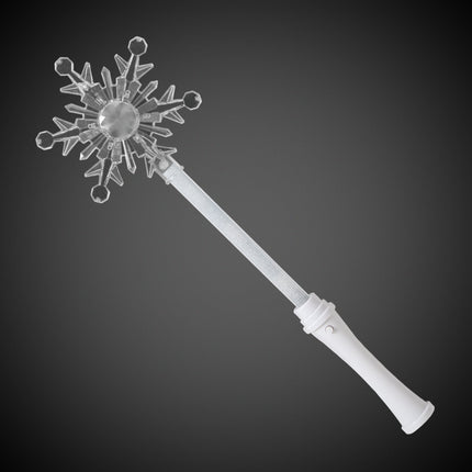 Multi Color LED Light Up 15" Snowflake Wand