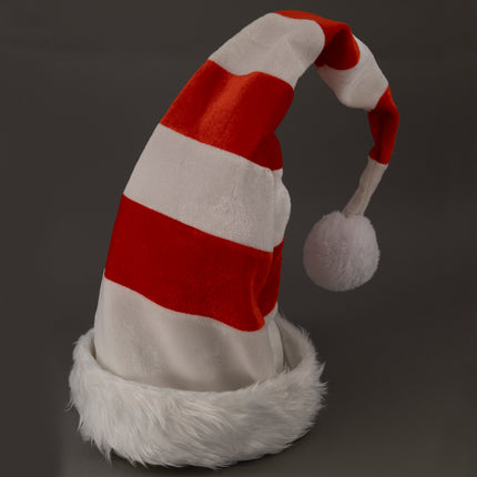 LED Light Up Whimsical Striped Christmas Hat