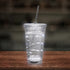 LED Light Up White 16 Oz String Double Wall Tumbler With Lid And Straw