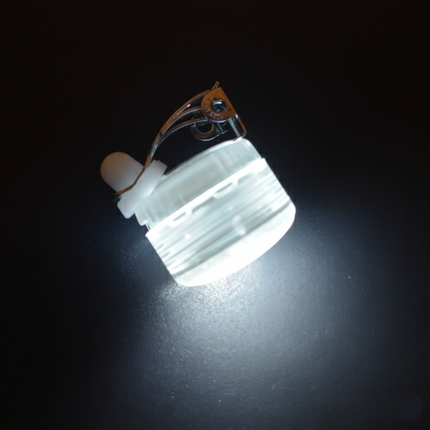 LED Light Up White Non-Flashing Button Body Light (Steady)