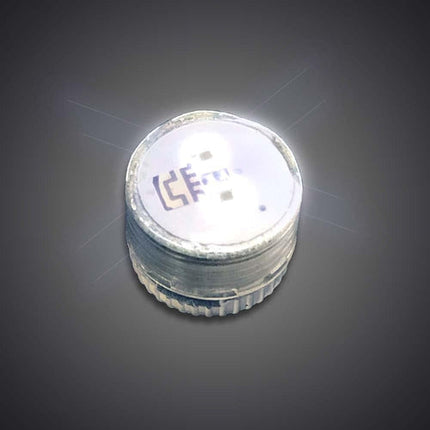 White LED Light Up Non-Flashing Button Body Lights