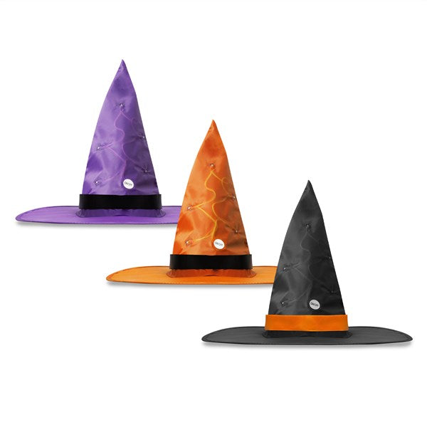 LED Light Up Witch Hats Retail Counter Display - 12 Per Pack