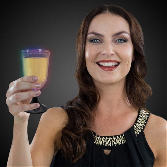 LED Light Up Mini Wine Glasses - 6 Per Pack