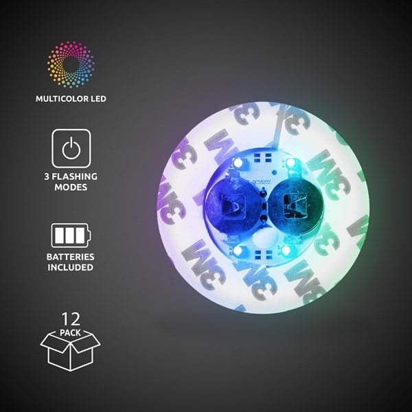LED Multi-Color Bottle Illuminators - 12 Per Pack