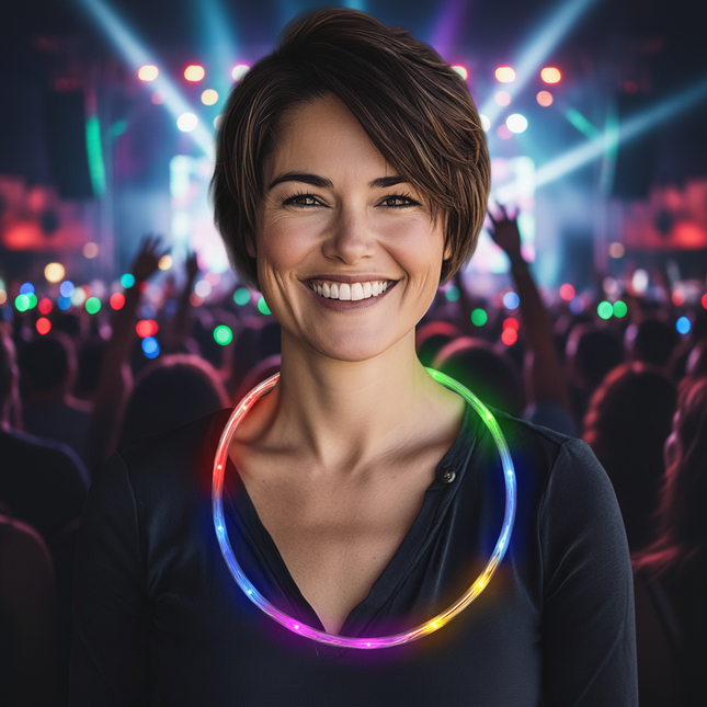 LED Light Up Chaser Necklace Multi-Color