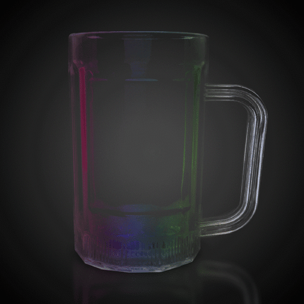 LED Multi-Color Flashing 16 Oz Beer Mugs - 6 Per Pack