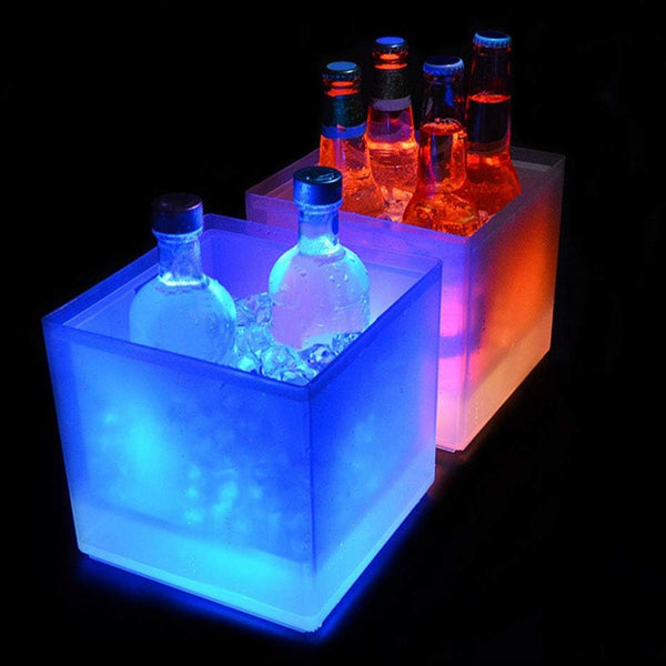 LED Multi Color Light Up Flashing 3.5L Ice Bucket
