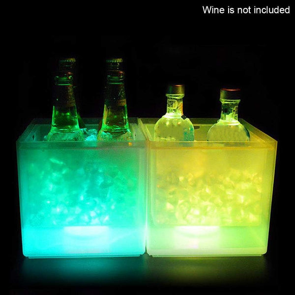 LED Multi Color Light Up Flashing 3.5L Ice Bucket